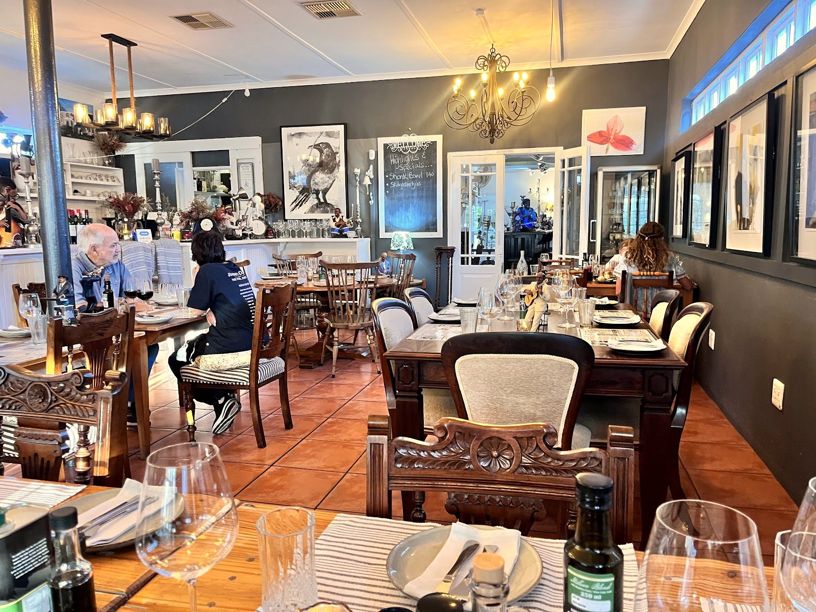 The dining room
